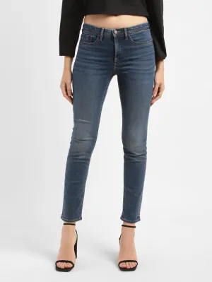 Timeless Match Women's 312 Blue Straight Fit Mid Rise Jeans