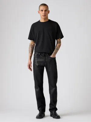 Men's 501 Black Straight Fit Mid Rise Jeans Cool And Simple