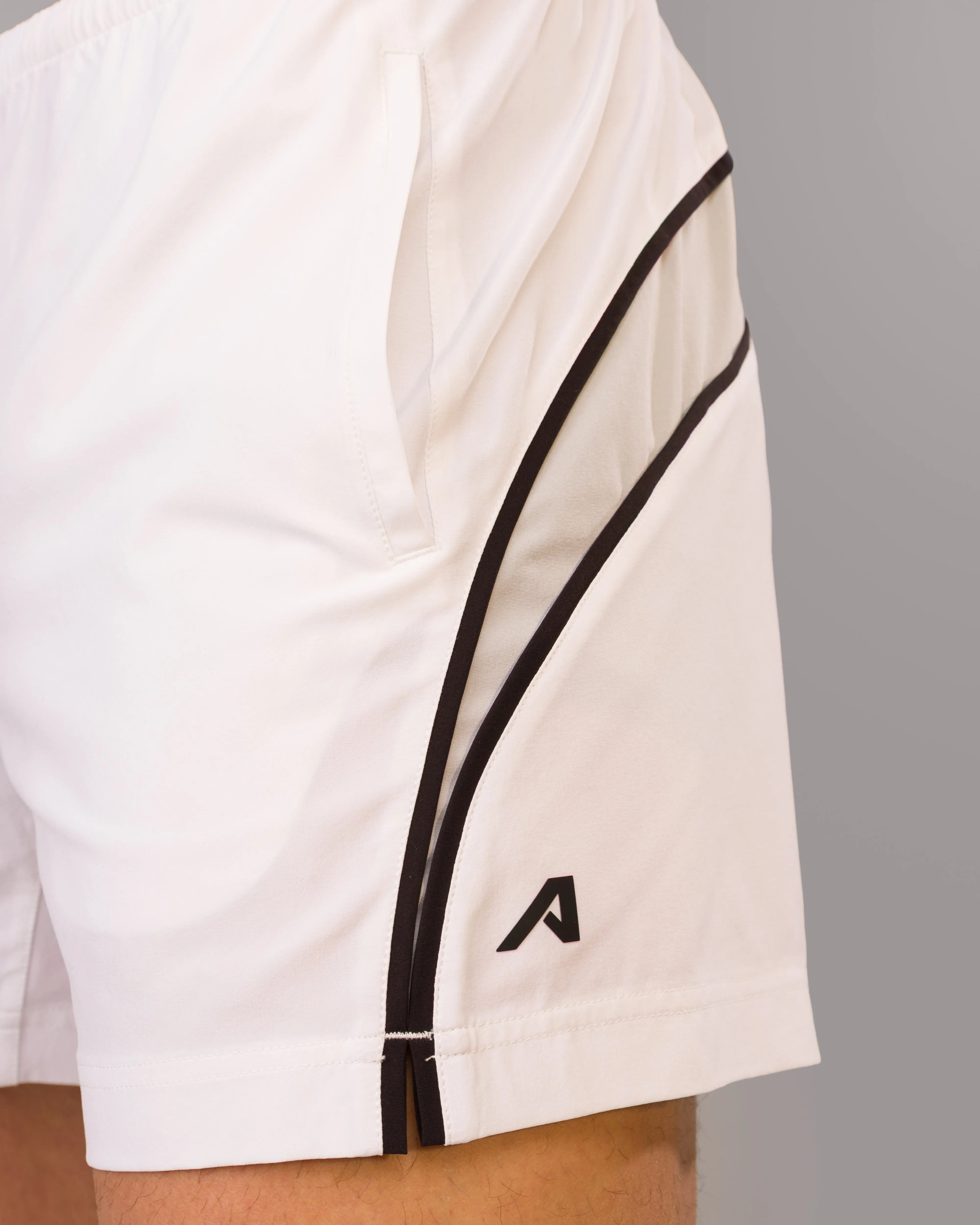 Workout Ready Design ZipperedSecurity Dynamic Panel Short - White