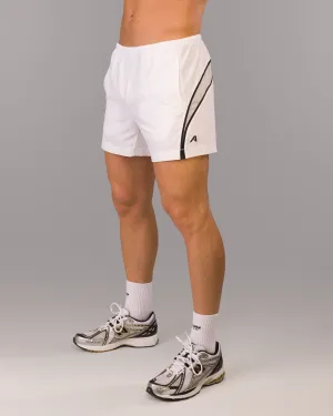 Dynamic Panel Short - White gym kit SeamlessConstruction