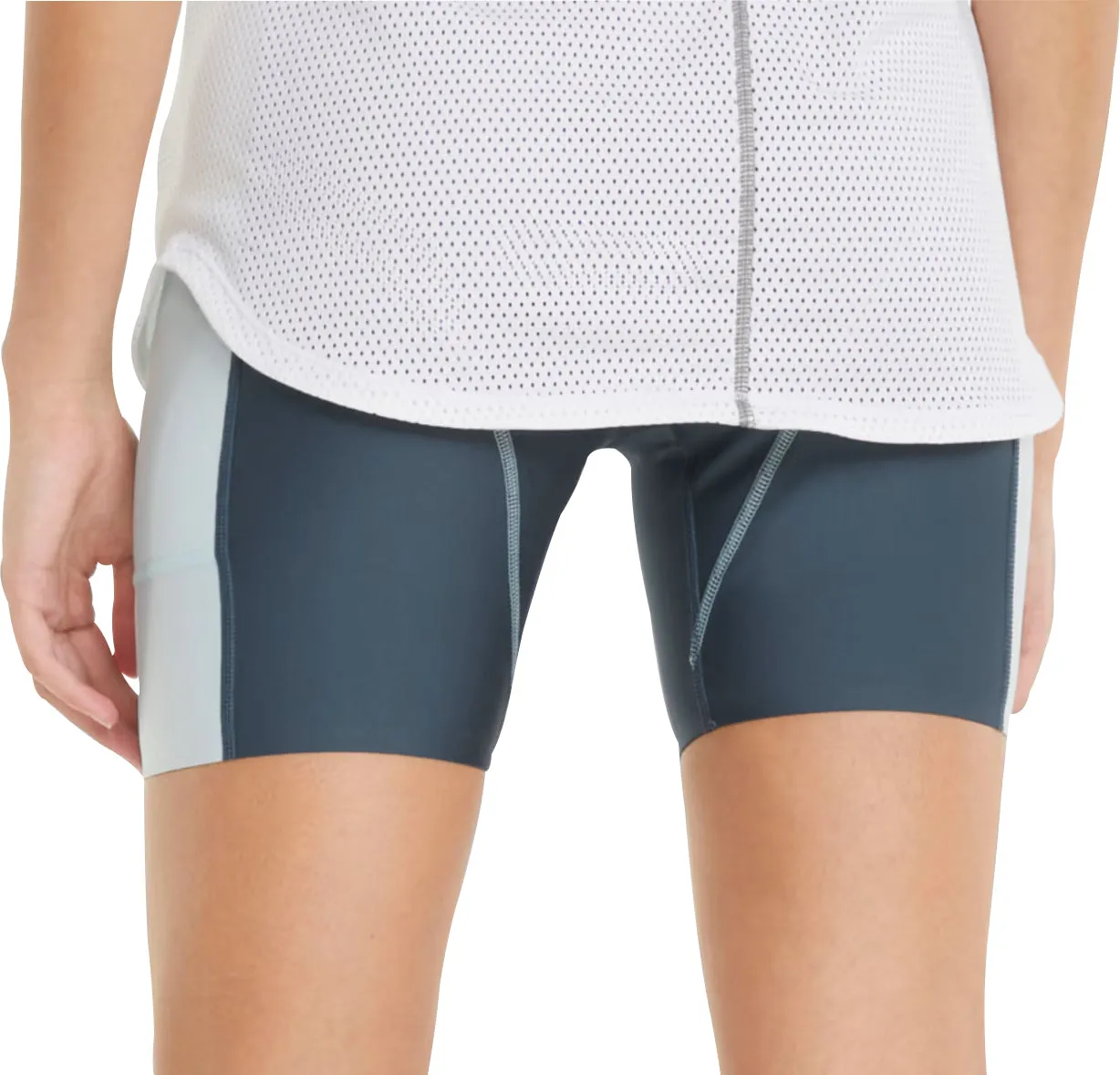 Puma Marathon 6 Inch Womens Short Running Tights - Blue Sun Protection Fabric Loose Fit
