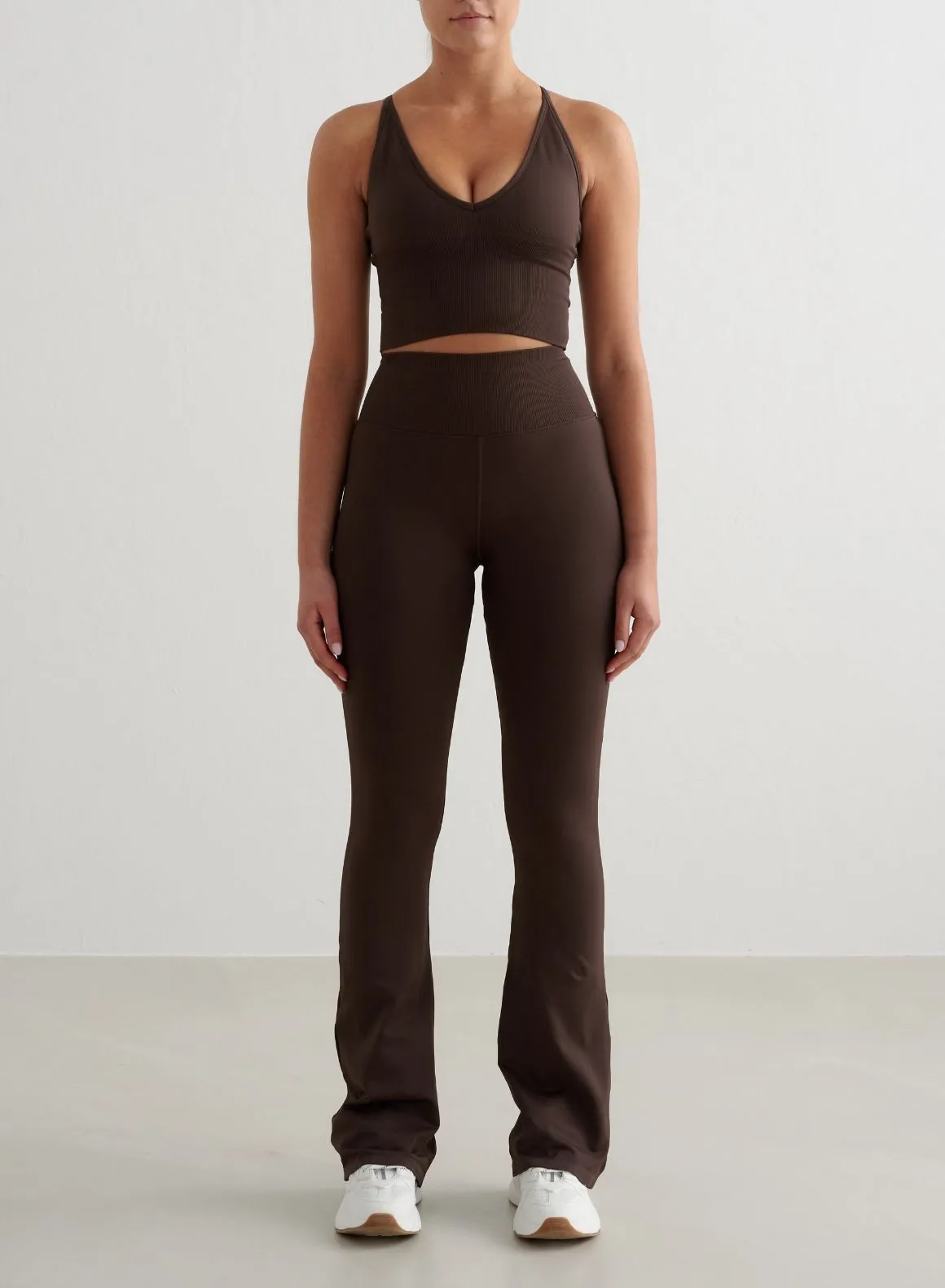 All Ages Park Run Chocolate Shape Seamless Flare Tights