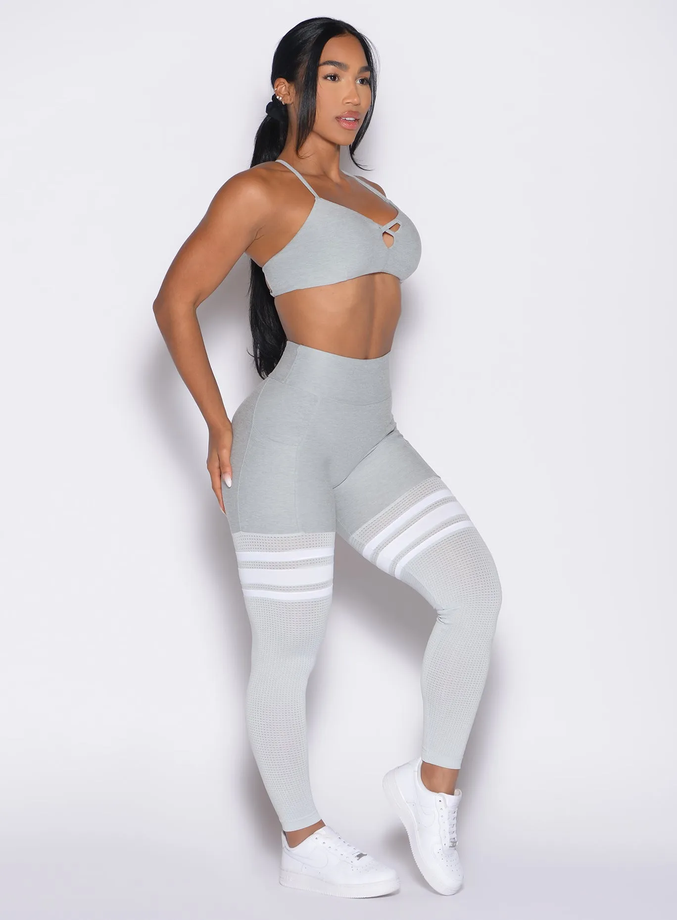 Scrunch Thigh-Highs Sweat Resistant Material