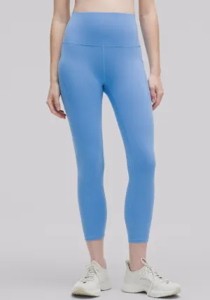Anti Static Material Wunder Train High-Rise Crop with Pockets 23"
