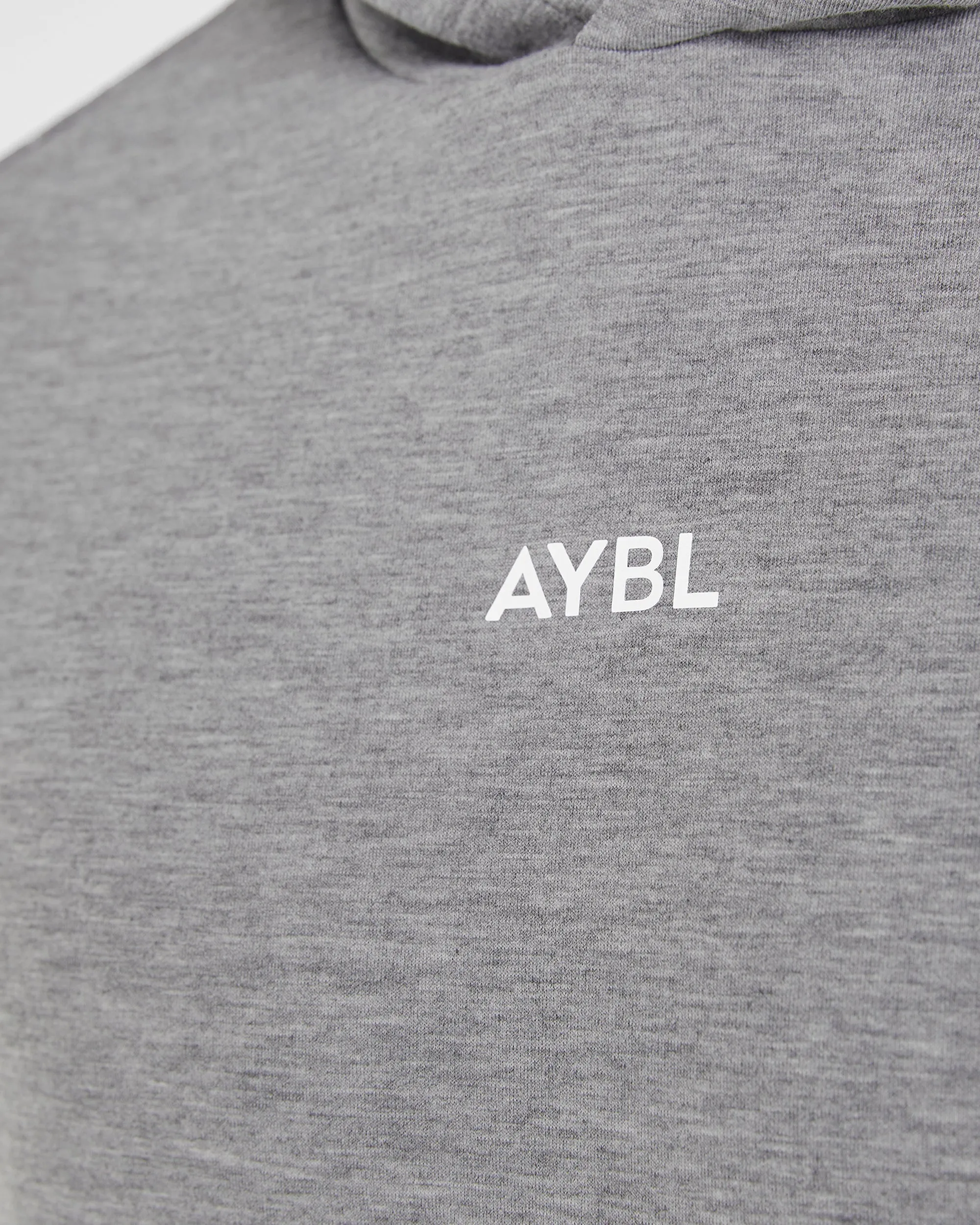 Low Carbon Flexible Waistband Performance Lightweight Hoodie - Grey Marl