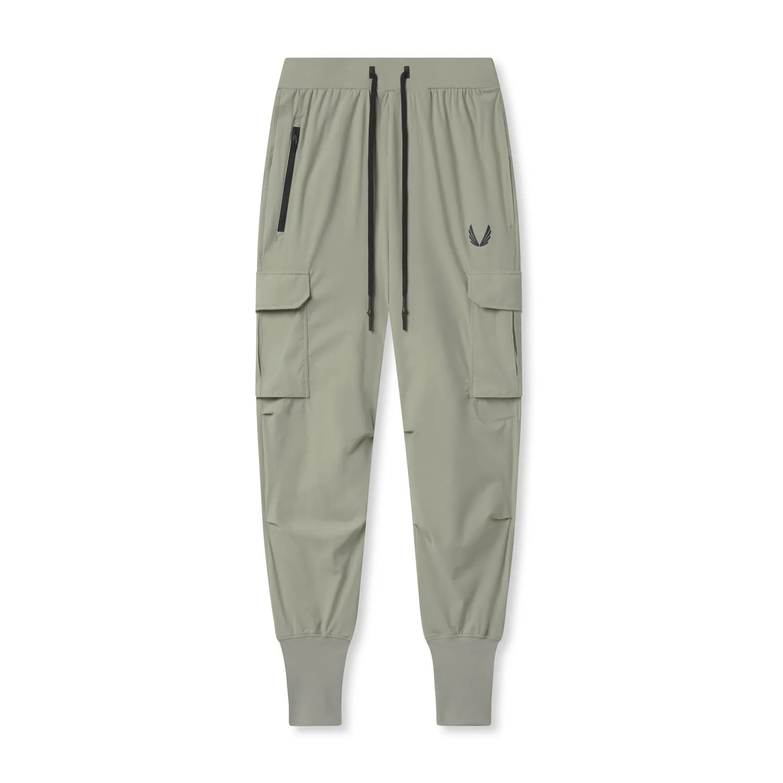 0825. Tetra-Lite? Cargo High Rib Jogger - Sage MoistureWickingLining