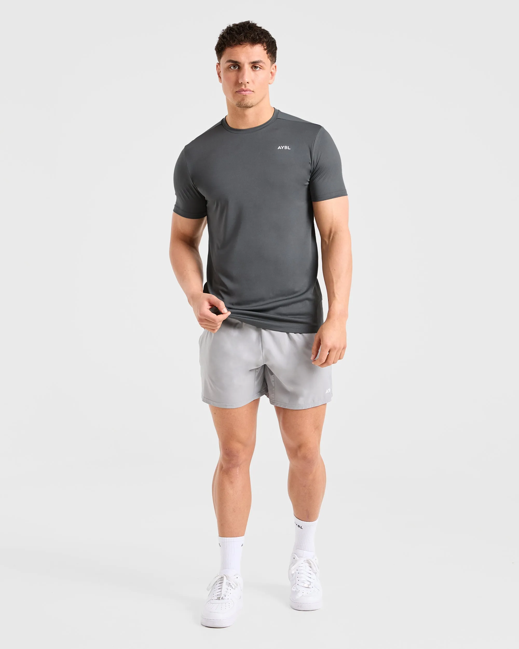 Origin T Shirt - Charcoal Microfiber texture Anti Pilling Surface