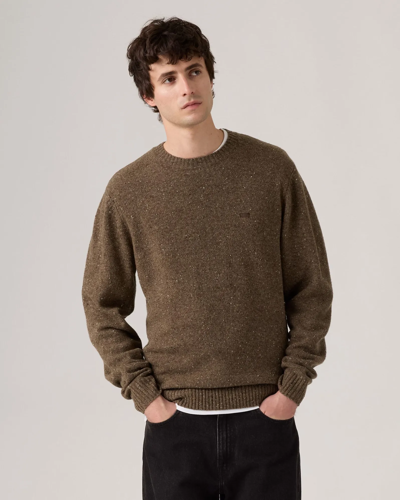 Base Outfit Recycled Material Levi's? Original HM Wool Sweater - Neppy Fleck / Dundalk