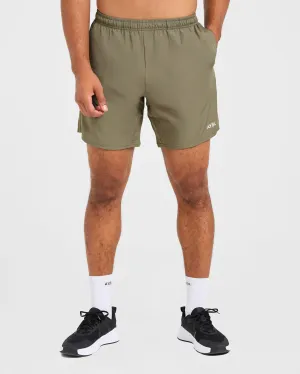 Soft touch finish Core 7" Shorts - Deep Olive