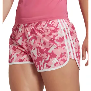 muted colors Soft Material adidas 3 Inch Marathon 20 Womens Running Shorts - Pink