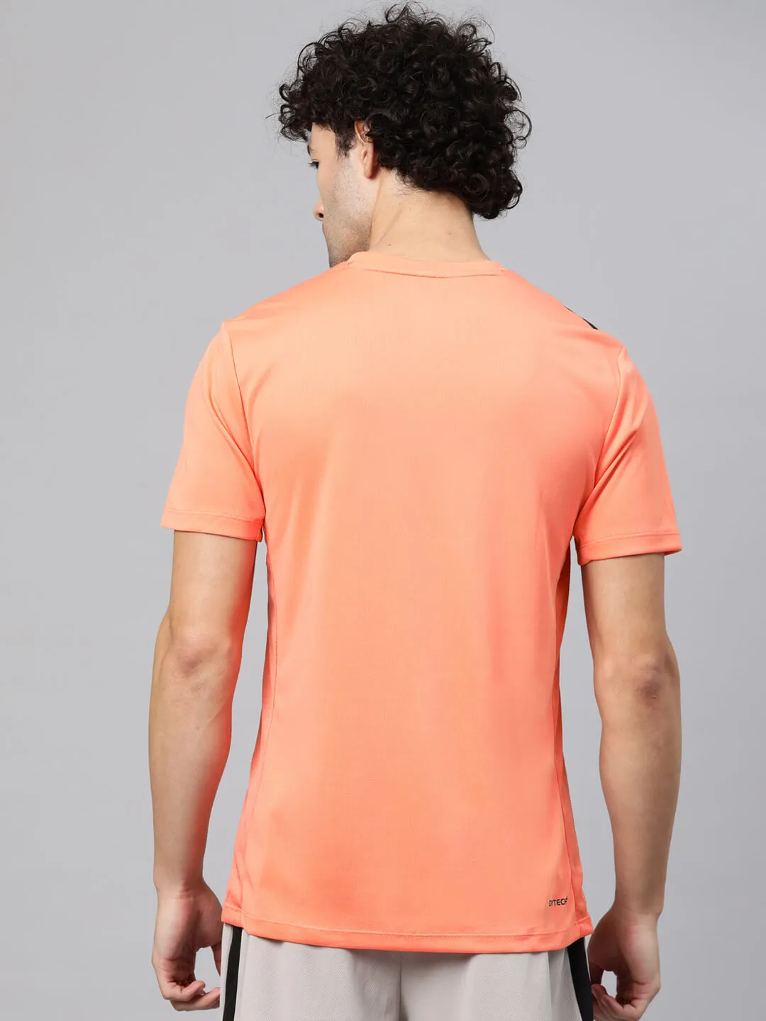 Alcis Men Brand Logo Printed Anti Static Slim Fit T-shirt Festival Air Sun shield