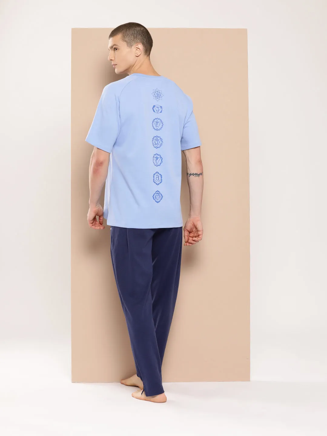 Chakra Balance Oversized Tee Star Mood Gym Safe