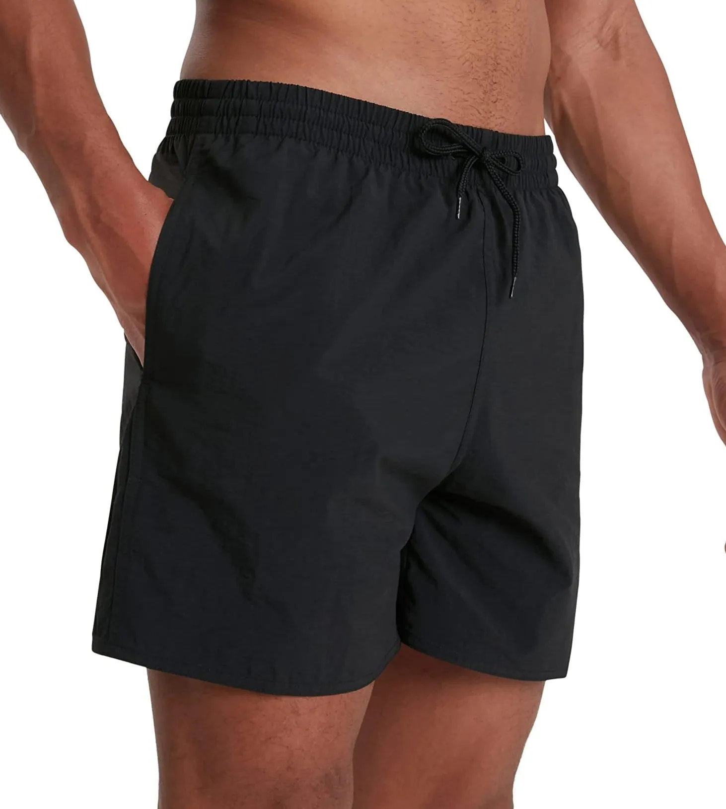 Speedo Essentials 16 Inch Mens Swim Shorts - Black Beach Day