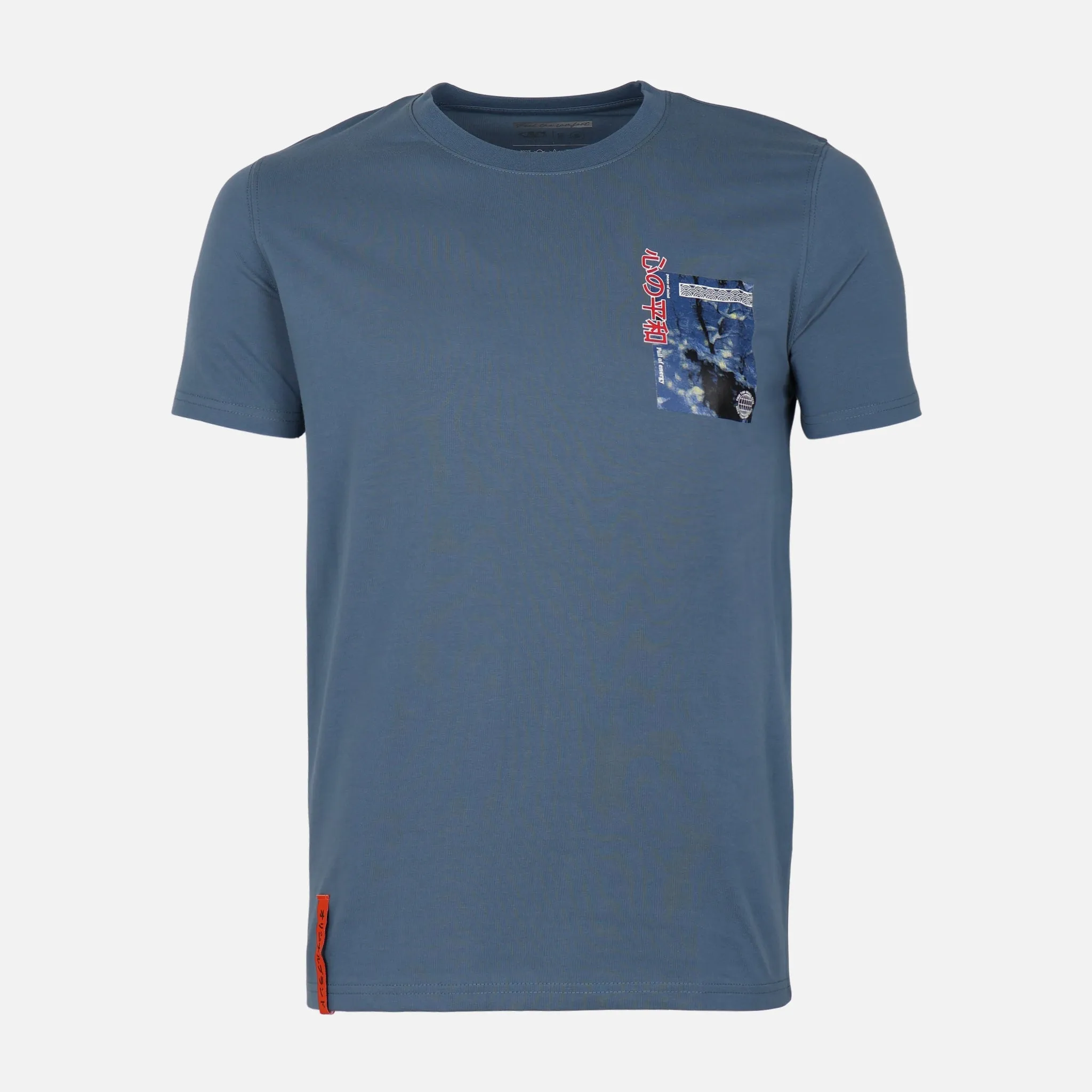 MEN T-SHIRT ROUND NECK Earth Fit FlexibleElasticity