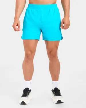 Run 5" Shorts - Blaze Blue QuickDryTechnology Moisture Wicking Technology