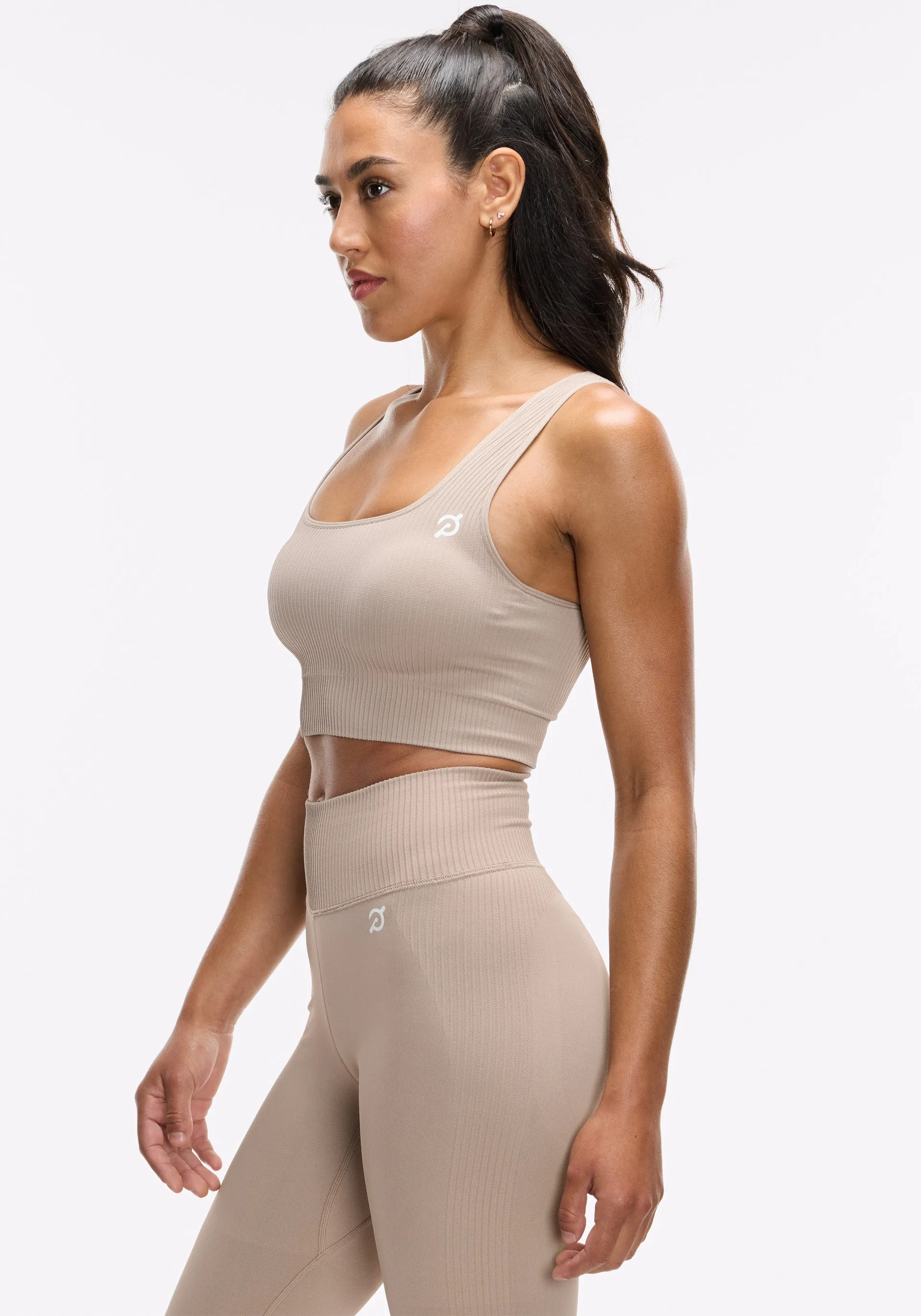 Drawstring closure seams Seamless Square Neck Bra