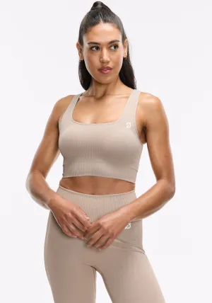Seamless Square Neck Bra Lightweight Underwear Reinforced Stress Points