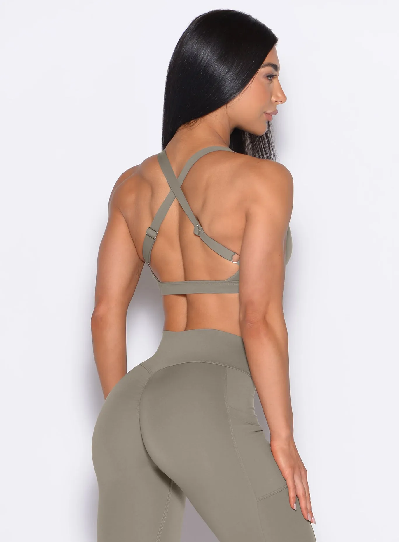 Embroidered edges Sweetheart Sports Bra