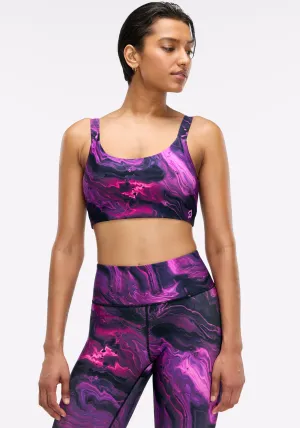 DuoKnit Scoop Neck Bra Cardio workouts Piped edges