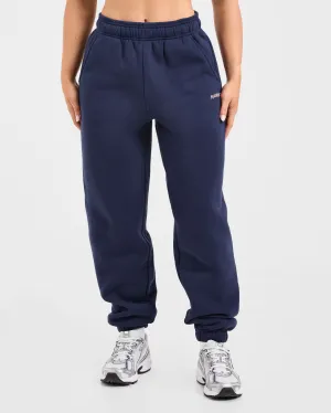 Non Restrictive Band Comfortable Band Tech-savvy AYBL Sports Outline Oversized Joggers - Navy