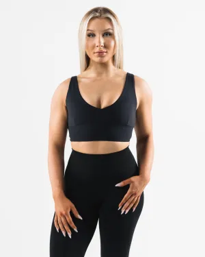 Celeste Bra A/B Cup - Black Stretchable Supportive Fit