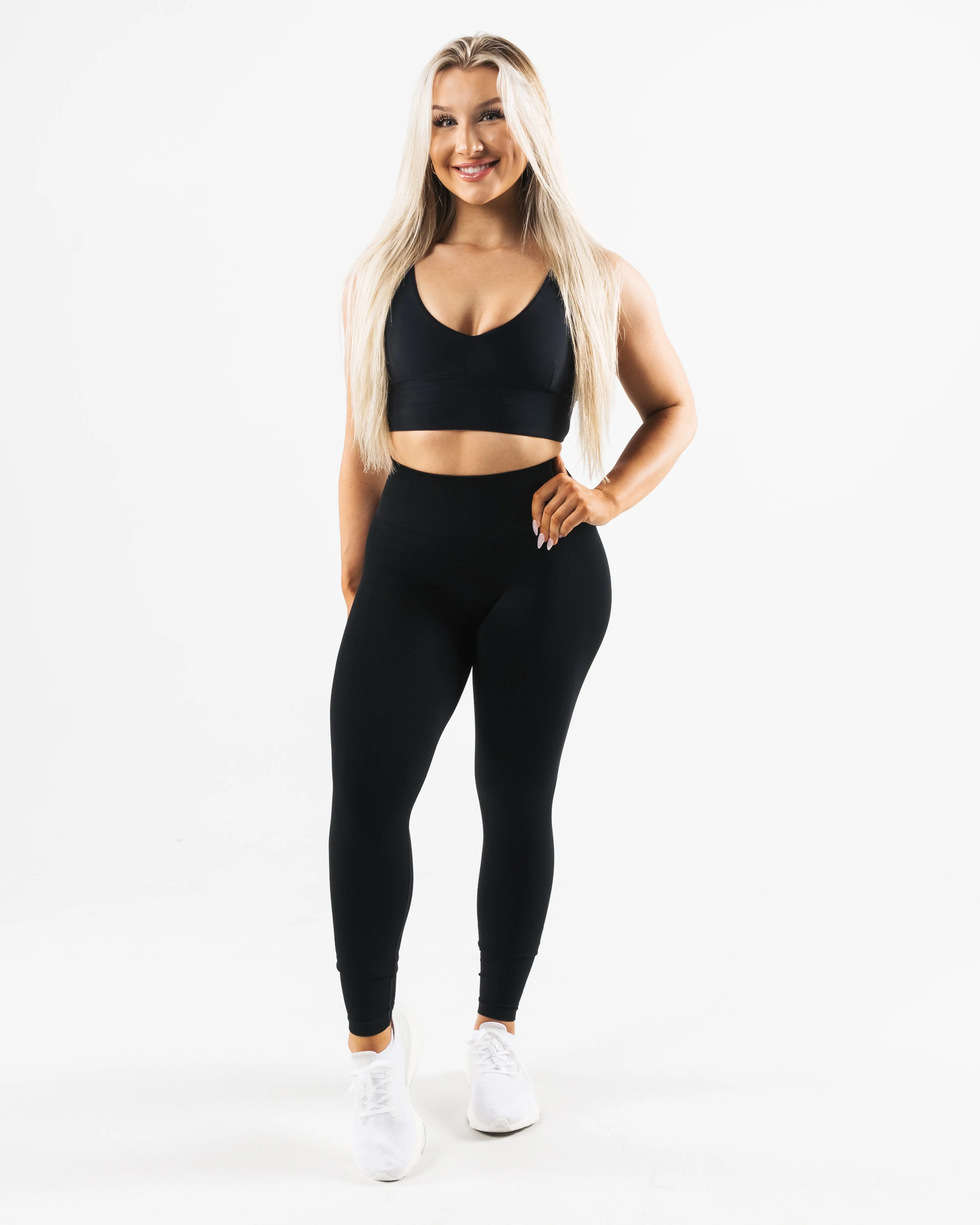 Stretch Recovery Fabric Red Celeste Bra A/B Cup - Black