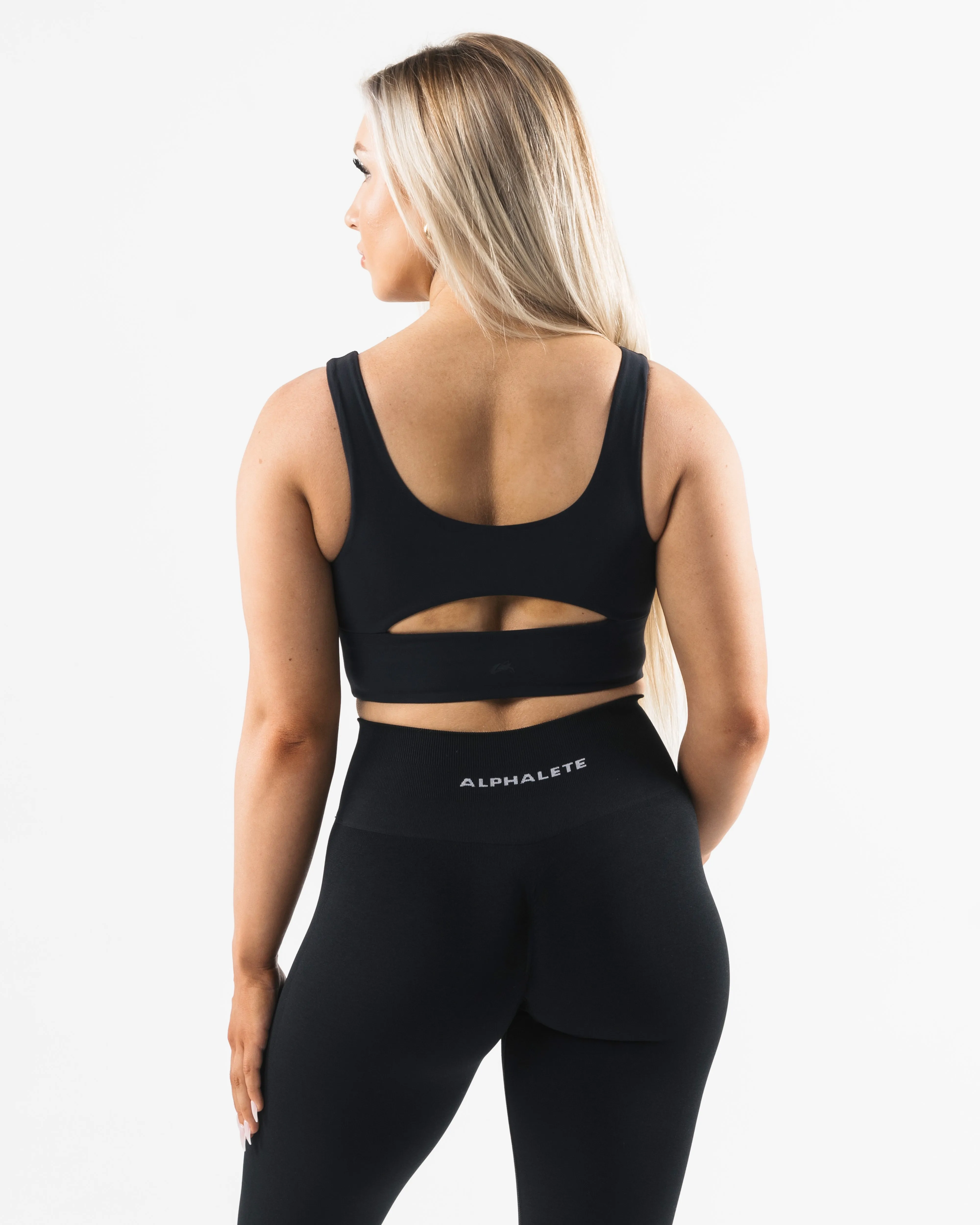 Body Adaptive Fabric Slim fit seams Celeste Bra A/B Cup - Black