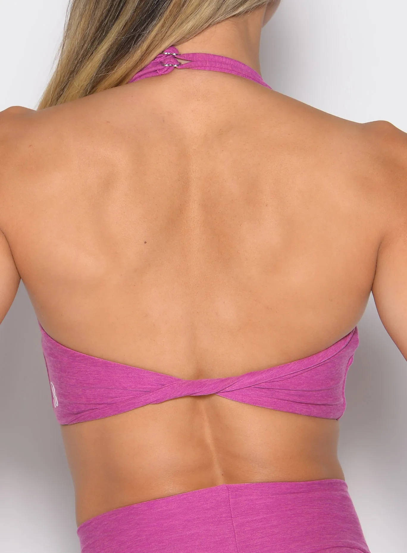 Power Zip Tank Bra Embroidered Luxury