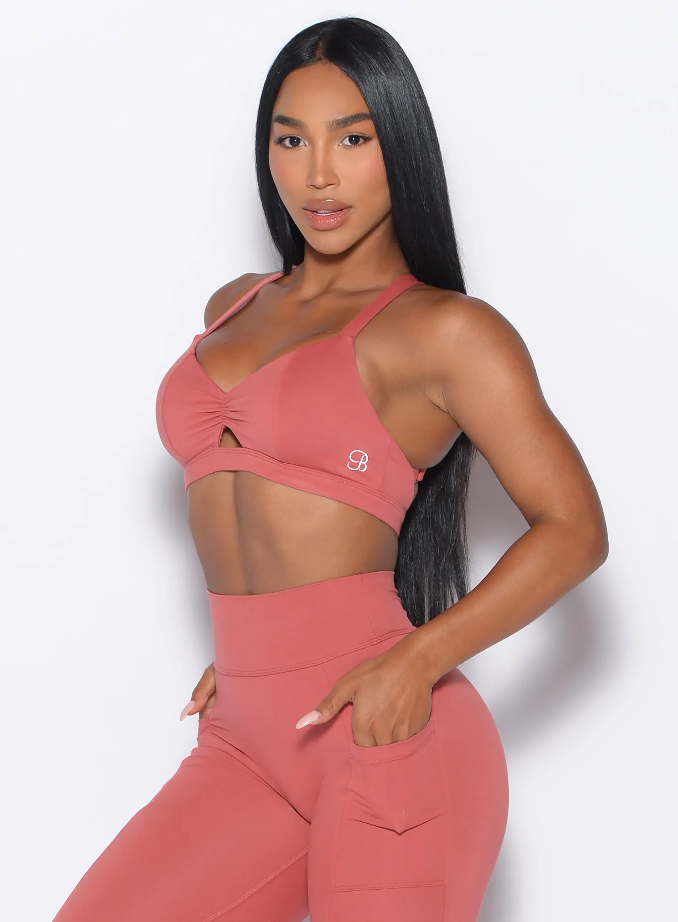 Adjustable straps seams Sweetheart Sports Bra