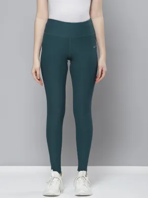 Alcis Women Blue Solid Tights Plus Size Compression Support