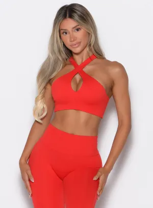 Cross Over Halter Bra Soft Silk