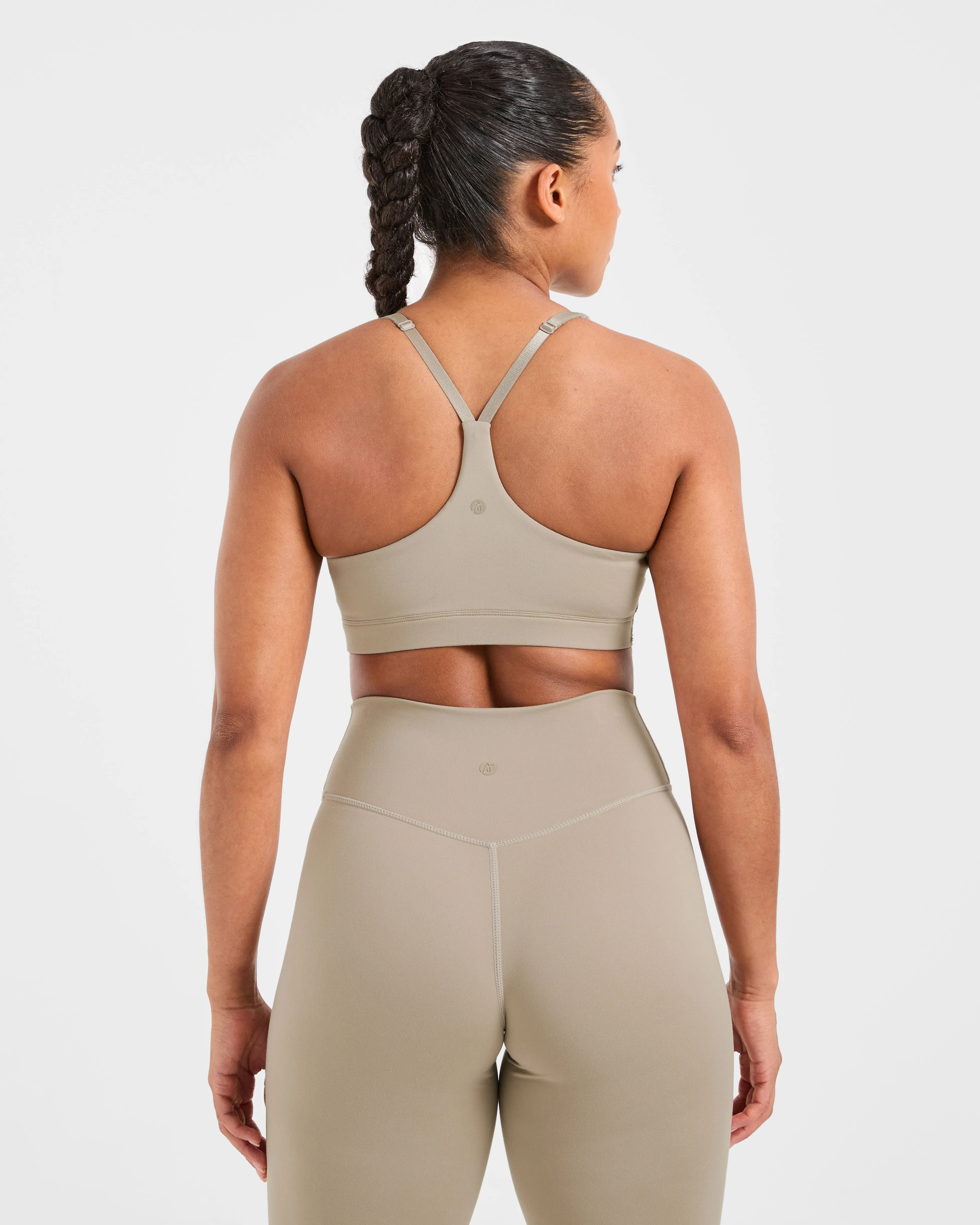 Staple Sports Bra - Muted Taupe Lightweight Design