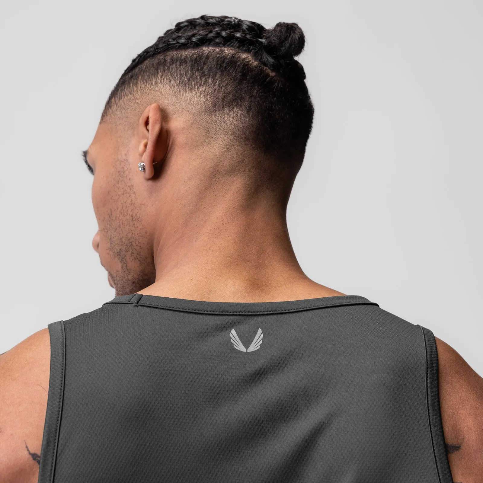0830. AeroSilver? Tank Top - Space Grey amphibious operation