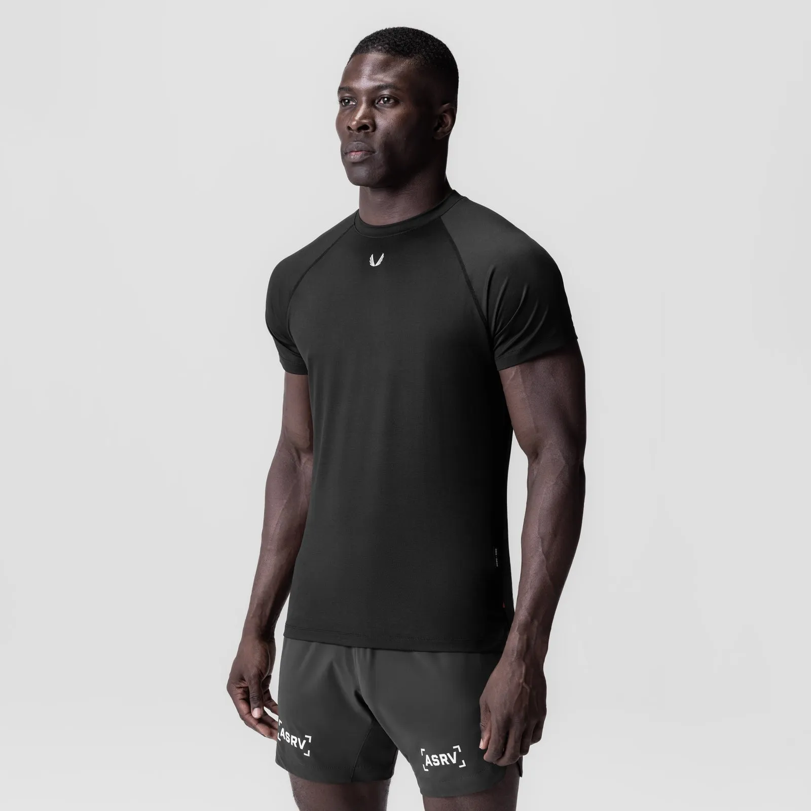 Non Toxic Materials 0839. 3D-Lite? 2.0 Lycra? Fitted Tee - Black "OTWR Block"