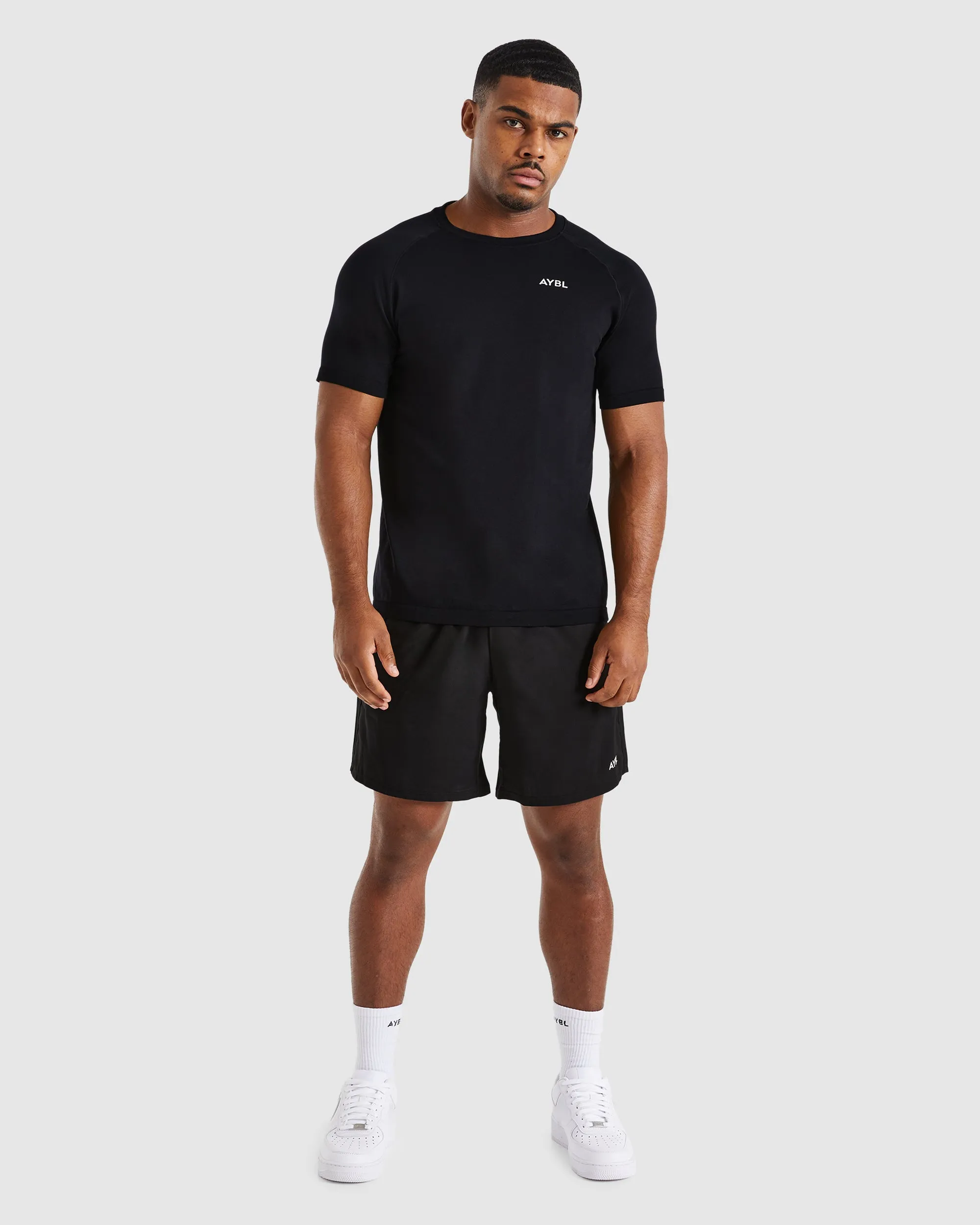 Office Attire Ascend Seamless T Shirt - Black