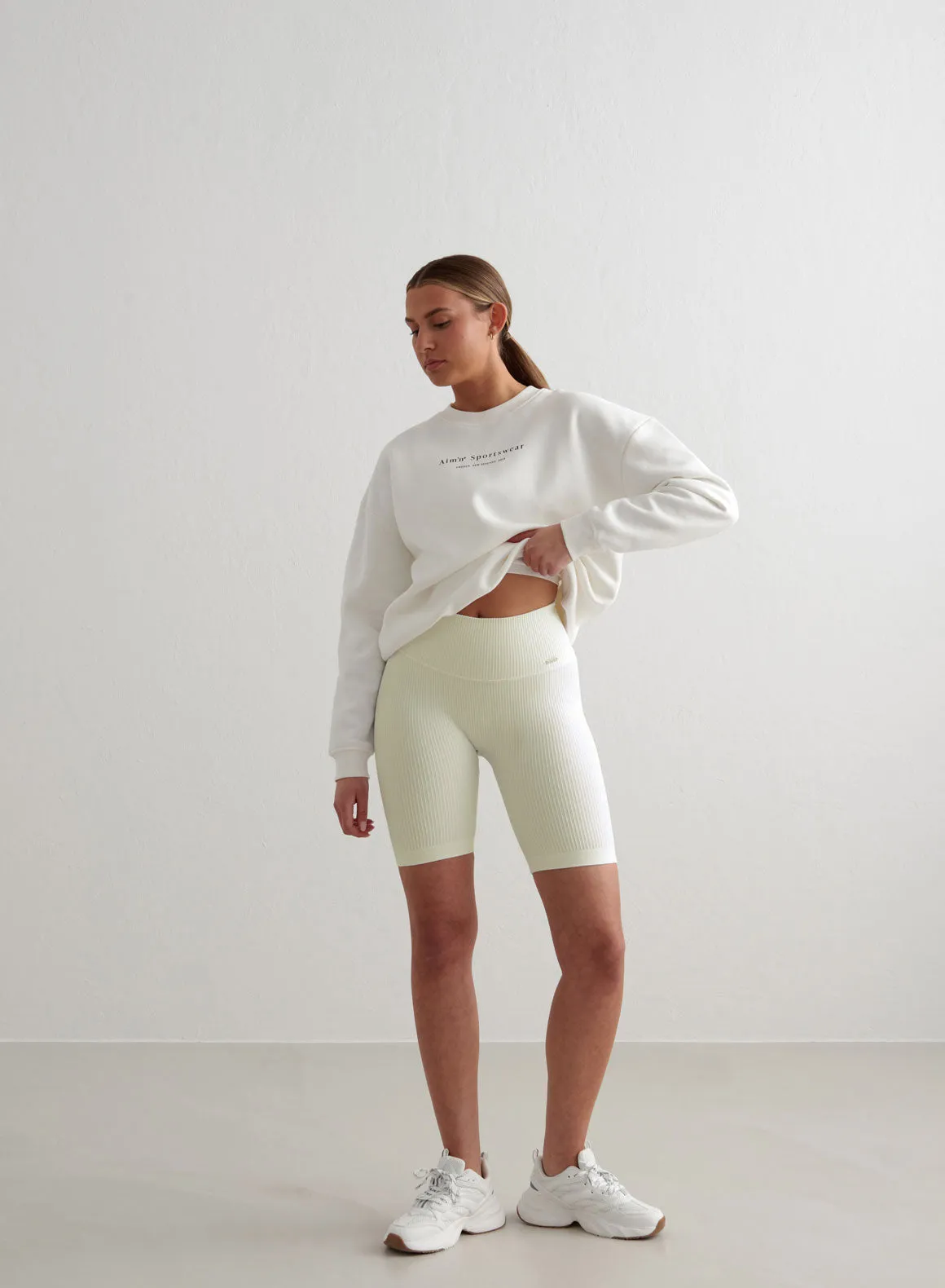 Off-White Ribbed Seamless Biker Shorts adventure apparel