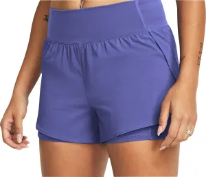 Earth Tones Under Armour Vanish 2 In 1 Womens Running Shorts - Purple