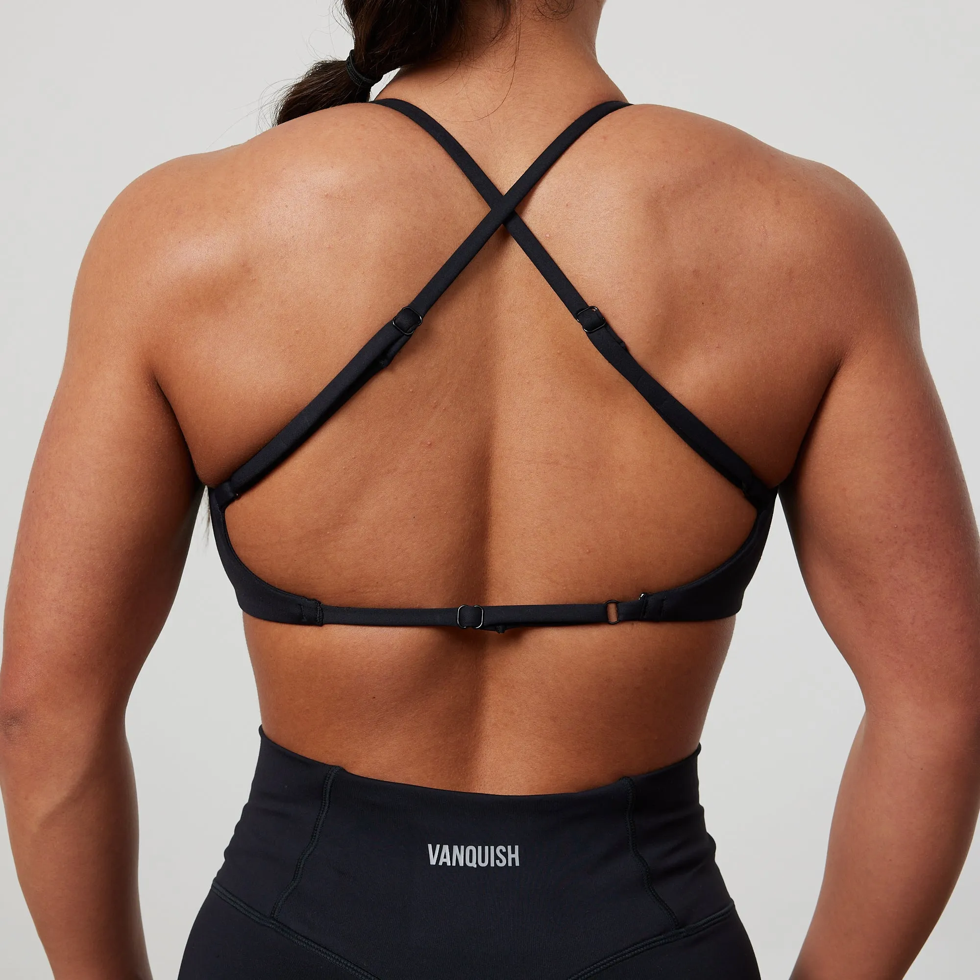 Modern Vanquish Enhance Black Backless Bra