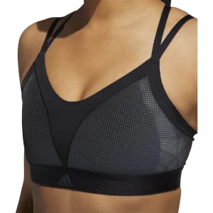 adidas All Me Womens Sports Bra - Black Triple stitching
