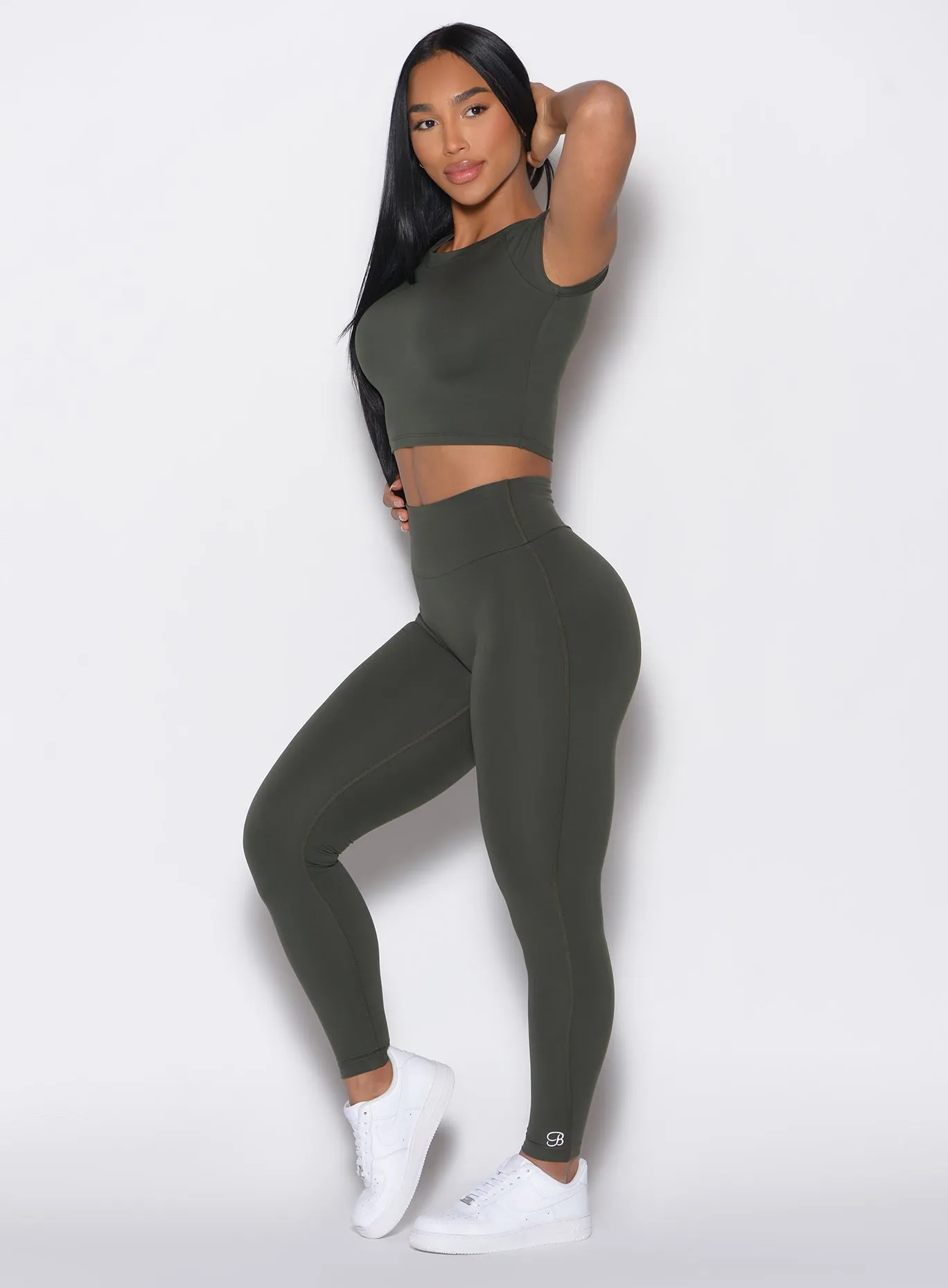 Holiday Outfit Double Layer Skin Fit Smooth Leggings