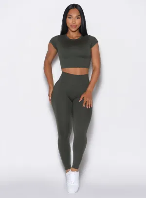 Smooth Leggings Flexible Waistline Design Flattering Silhouette