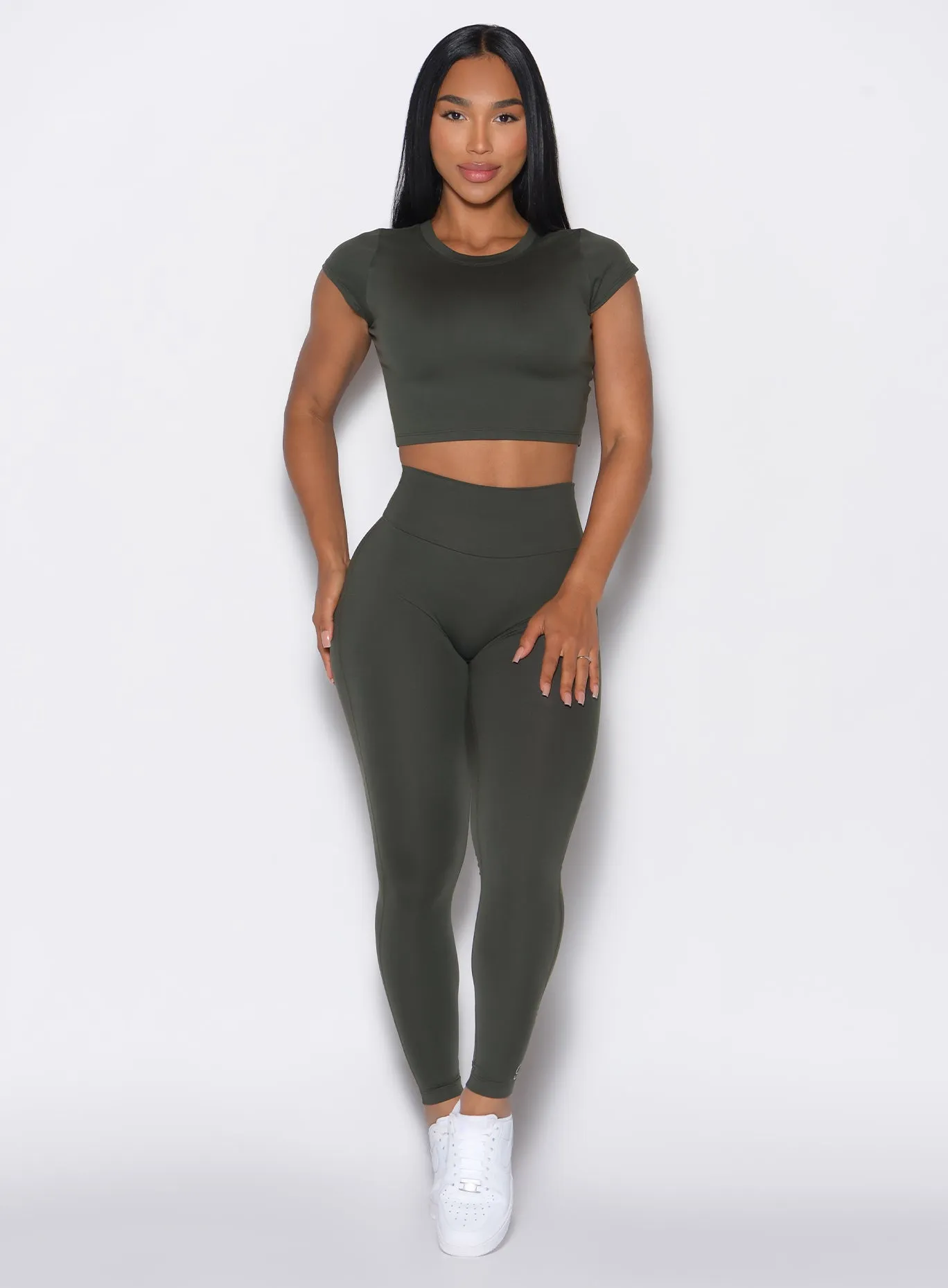 Smooth Leggings Flexible Waistline Design Flattering Silhouette