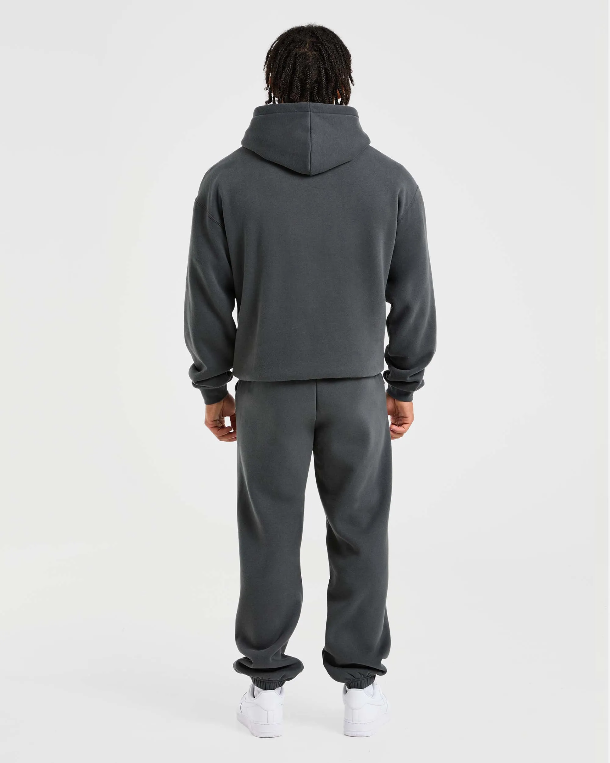 Athletics Oversized Hoodie - Charcoal Cozy Outfit Soft Streetwear