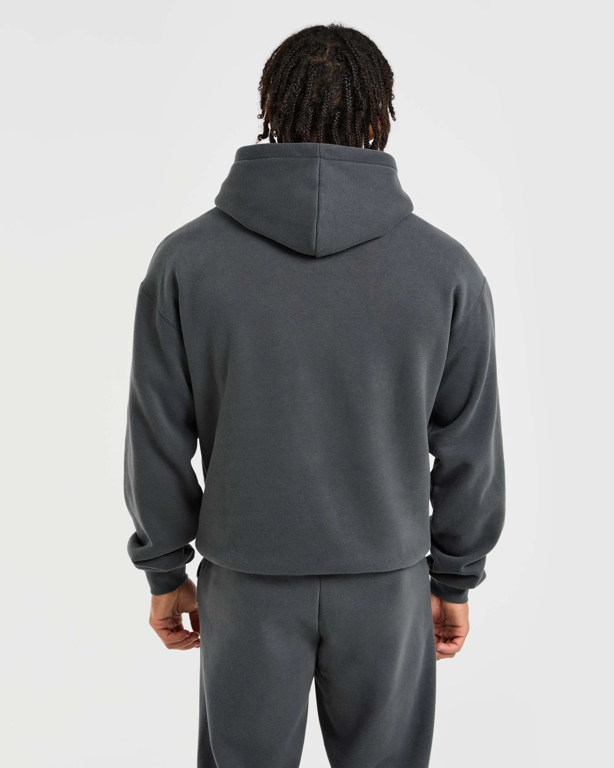 Street Feel Comfy Apparel Athletics Oversized Hoodie - Charcoal