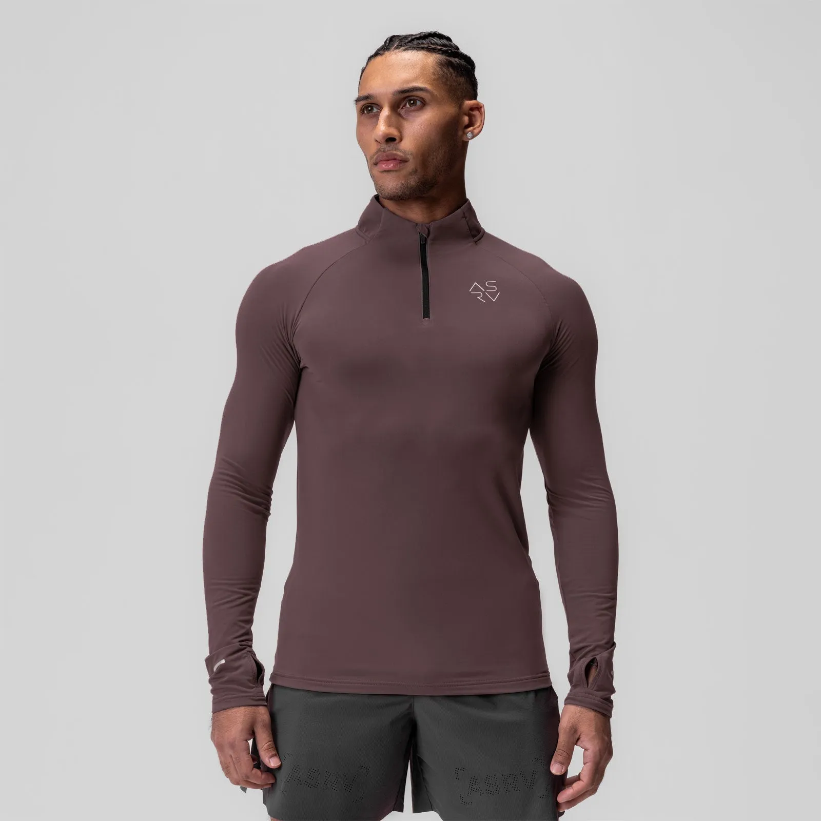 moisture - wicking Candle 0906. Thermal Training Quarter Zip - Nightshade "Cyber"