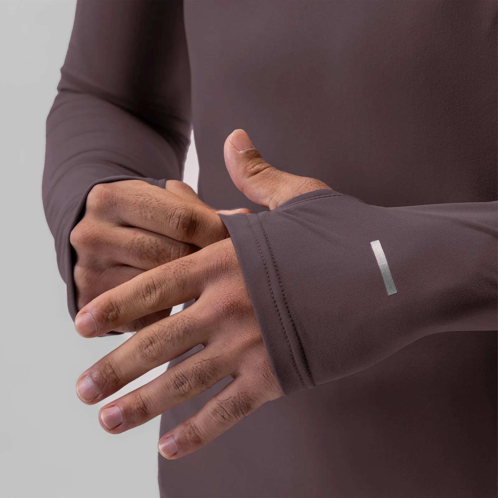 0906. Thermal Training Quarter Zip - Nightshade "Cyber" print Layer