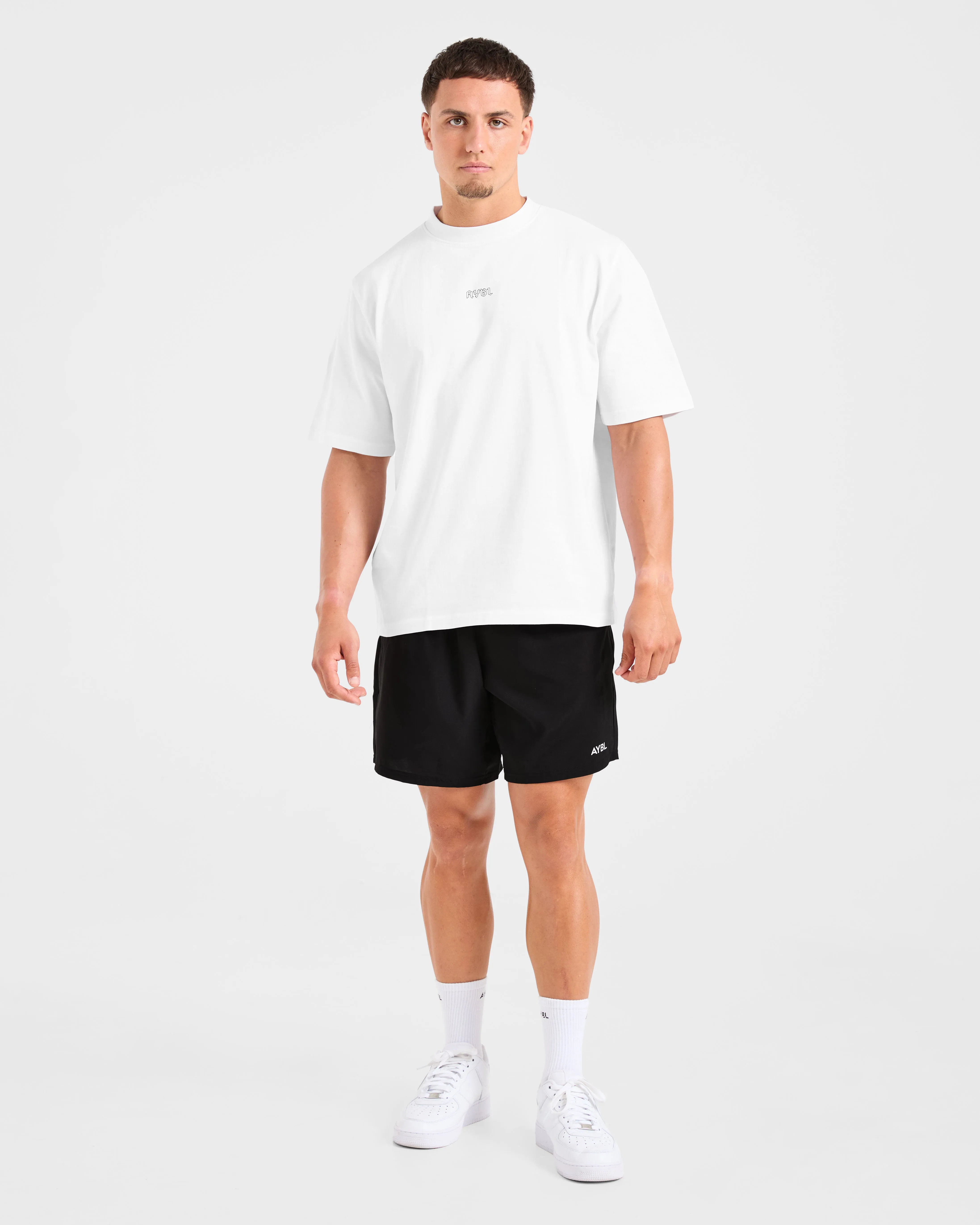 Rebound T Shirt - White Stretchable Fabric Short sleeved breeziness
