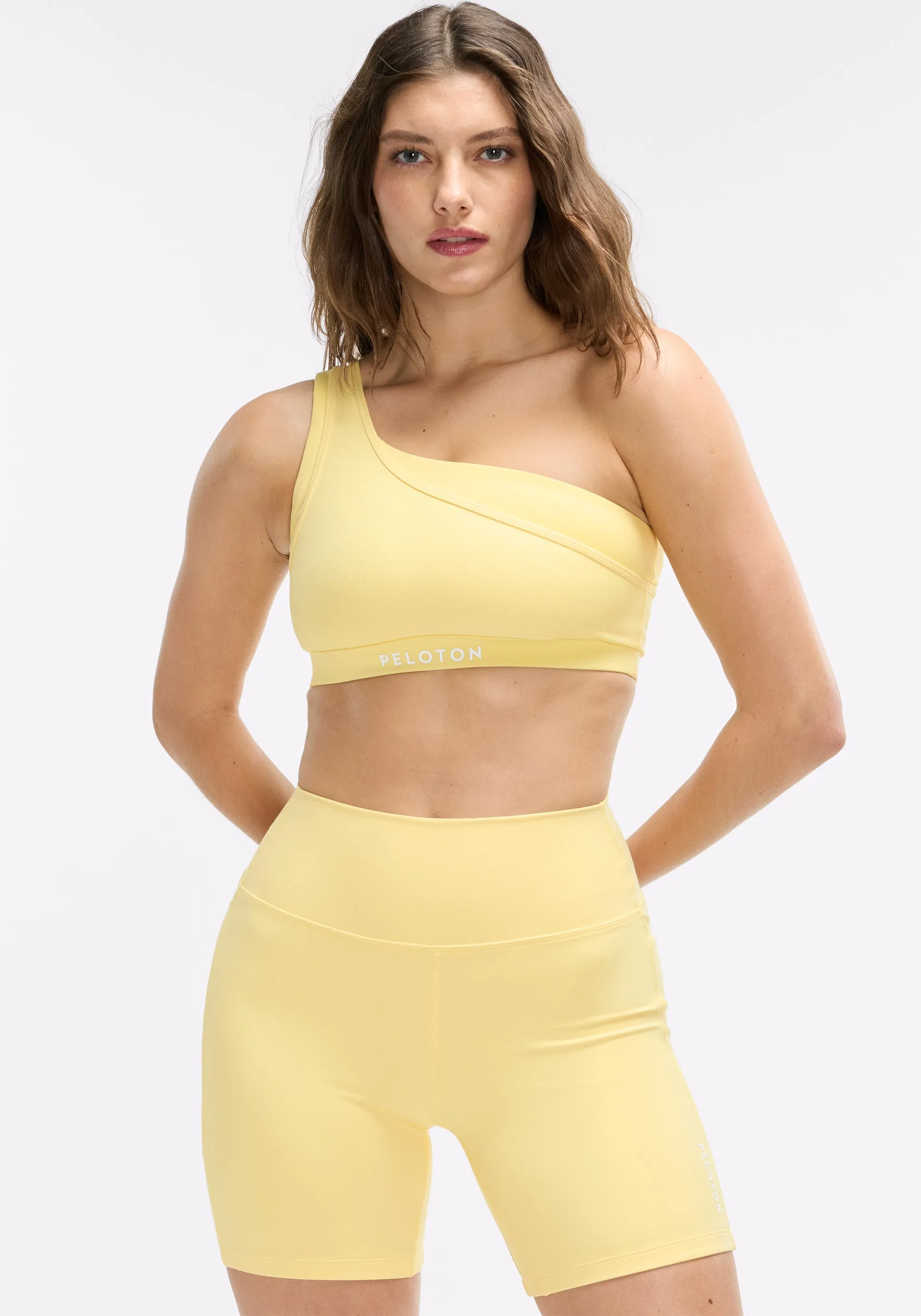 Endurance Rib One Shoulder Bra Organic Matching Set