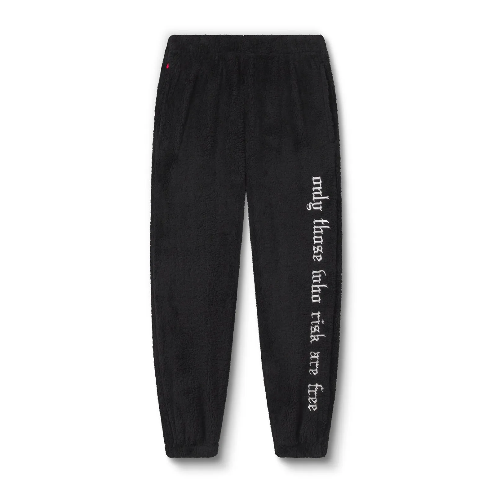 0692. Sherpa Recovery Sweats - Black/White No Gap Waistband