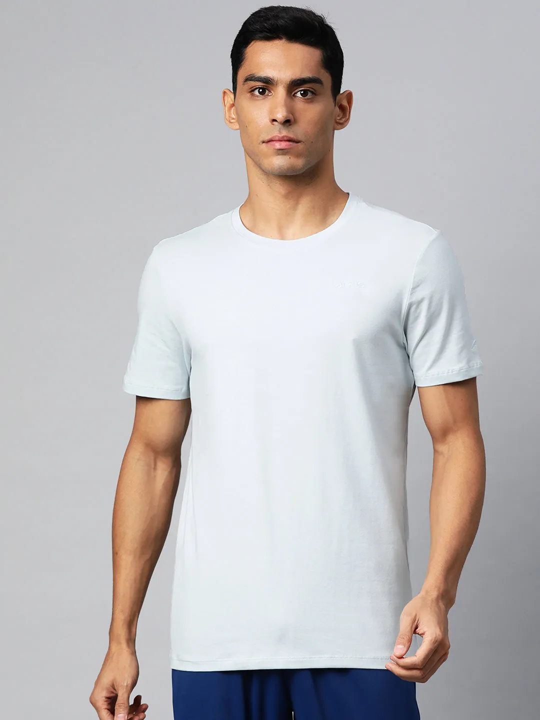 Flexible Material Alcis Men Solid Stretchex Slim Fit T-shirt